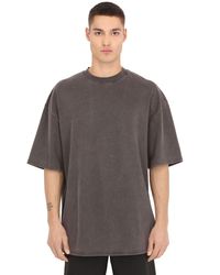 oversized cotton shirt dark yeezy grey jersey heavy gray shirts modesens